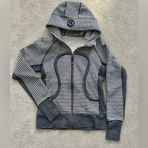 Lulu Lemon Striped Zip Up
